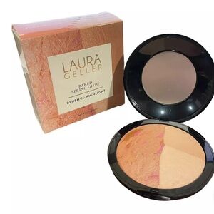 Laura Geller Baked Spring Glow Blush-N-Highlight BRAND NEW in box. Plus brush
